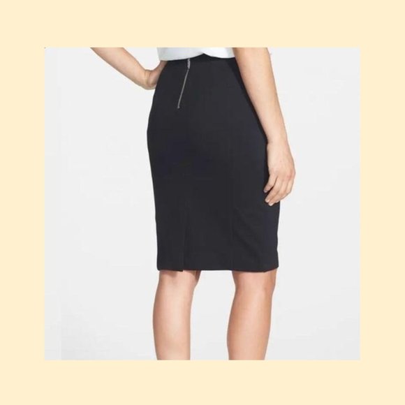 Michael Kors Gray Pencil Skirt with Zipper Pockets - Size 6, Chic & Versatile - Picture 2 of 11